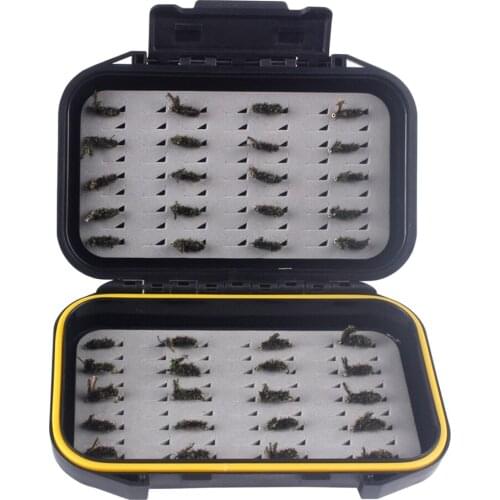 40pcs Fishing Flies Fly Fishing Lure Wet Flies Insects Flies Fishing Bait Beautiful Natural Vivid Design Hand-tied