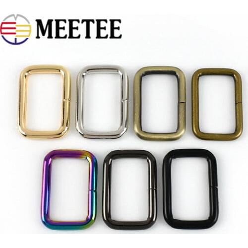 5/10/20pcs 32mm Rectangle Metal Strap Buckles for Bag Webbing Belt Buckle Clasp Handbag Chain Adjuster Snap DIY Accessories F4-5