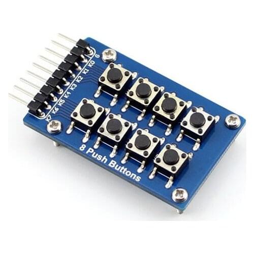 8 Push Buttons Keyboard # Single Key Accessory Board Module (Arranged as 2x4 in One Board)