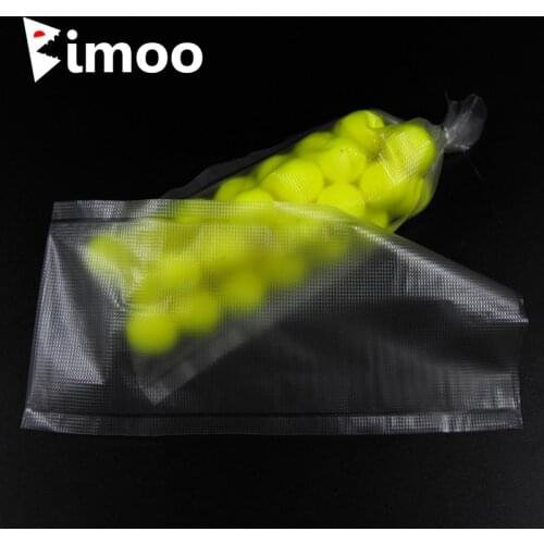 Bimoo 50pcs 7X15cm Carp Fishing PVA Bags Feeder Cast Pocket Pop up Rig Bait Material Promotion Fishing Tackle