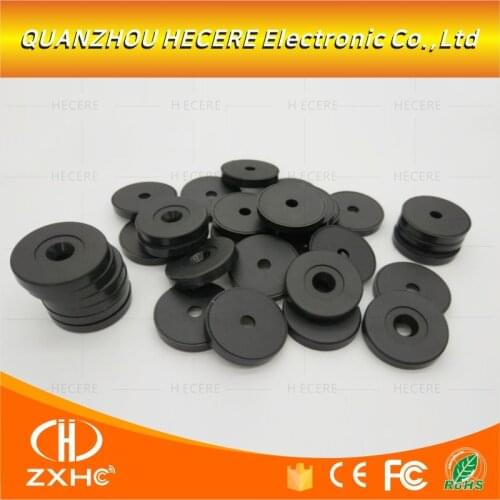 100PCS/LOT) 29mm 125Khz Coin Cards Tags With tk4100 Chip Patrol knob ABS asset management label nfc disc tag