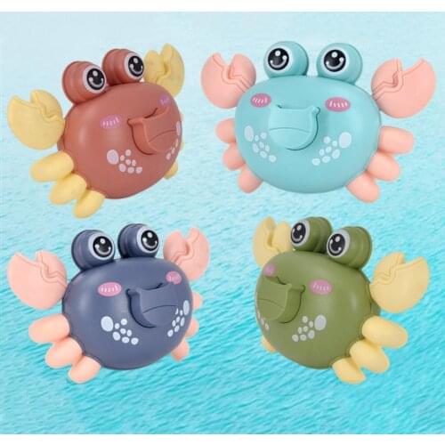 Beach Shower Swimming Kids Baby Toys Bath Water Cute Cartoon Crab Bathroom Press Clockwork Toy Toddler Infant Children Toy Gift