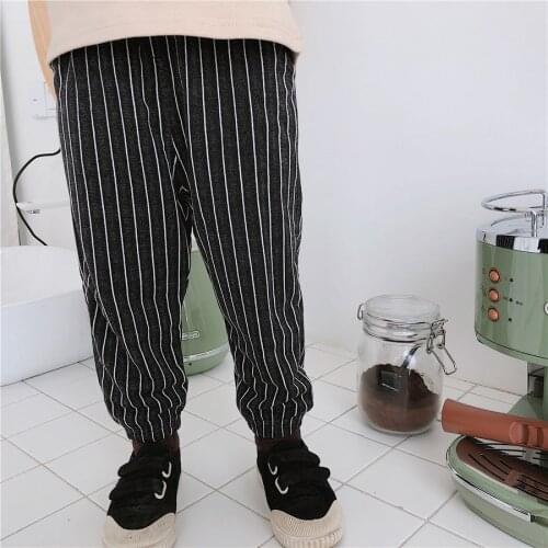 2019 Spring Summer Childrens Mosquito Pants Boys and Girls Casual Korean Lantern Pants Toddler Boy Casual Pant Striped Trousers
