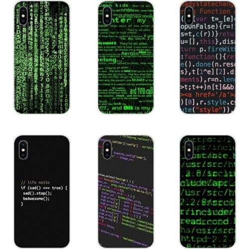 For Huawei P8 9 Lite Nova 2i 3i GR3 Y6 Pro Y7 Y8 Y9 Prime 2017 2018 2019 Transparent Soft Cases Cover design Fashion Matrix Code