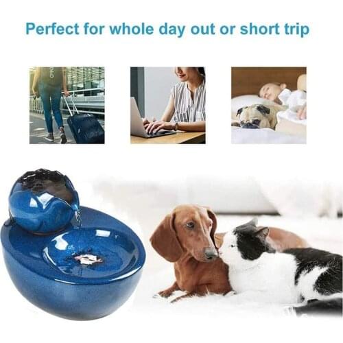 1PC Electric Water Cat Water Fountain Fountain Dog Cat Pet Drinker Bowl Pet Drinking Fountain Dispenser Feeding Water Supplies
