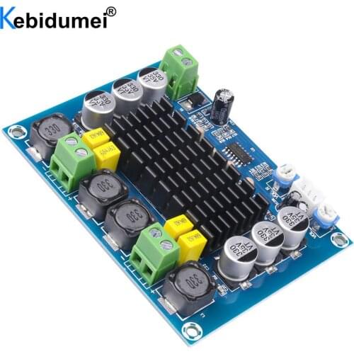Kebidu Dual-channel Stereo High Power 120W+120W Digital Audio Power amplificador audio Board tpa3116 amplifier TPA3116D2