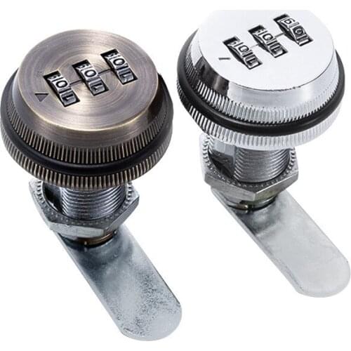 Drawer combination lock Office filing cabinet lock mailbox zinc alloy digital mechanical password cam lock furniture hardware