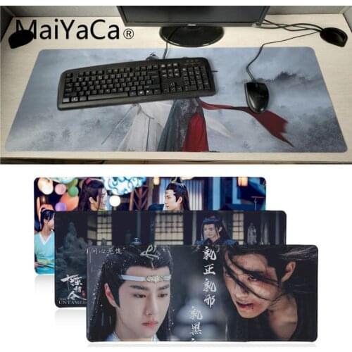 MaiYaCa The Untamed Xiao Zhan Wang yibo Game mousepad XXL Mouse Pad Laptop Desk Mat pc gamer completo for lol/world of warcraft