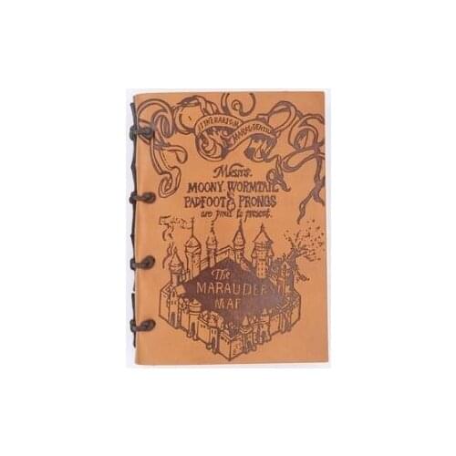 Leather soft copy Harried Threading Notepad Drawstring Hand Ledger Potter Vintage kraft paper Inner Page Notebook B5 Gift