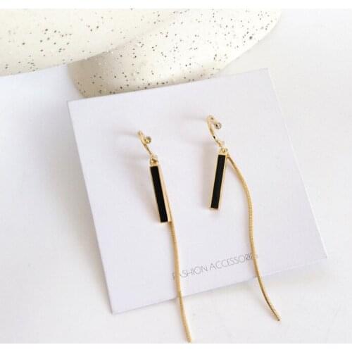 Beautiful Long Chain Trendy Earrings Korean Fashion Drop Earrings