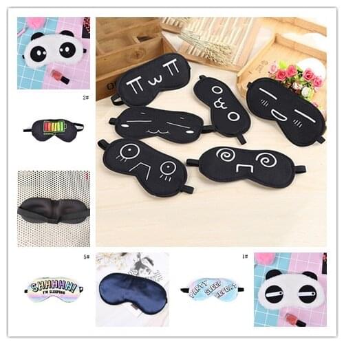 1Pc HOT Pure Silk 3D Sleep Rest Eye Mask Padded Shade Cover Travel Portable Relax Aid Travel Blindfolds