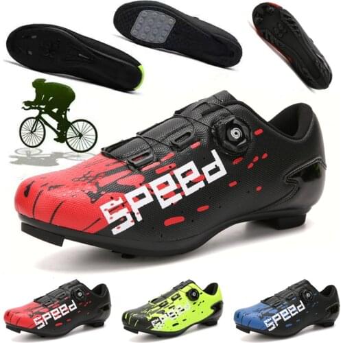 2021 New Road Cycling Shoes Men sapatilha ciclismo SPD Bike Shoes Ultralight Self-locking Bicycle Sneakers Racing MTB Shoes