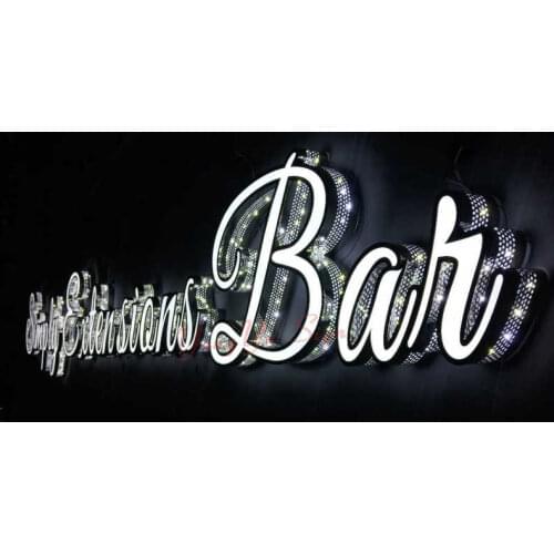 Outdoor Beauty shop Led Advertising sign Perforated illuminated Channel Letter for shop