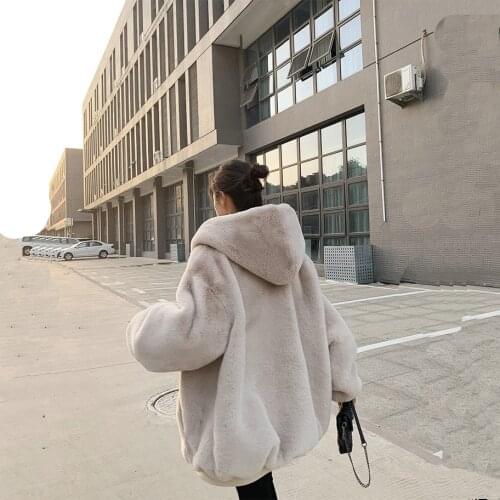 Hot New Fashion Luxury Streetwear Long Faux Fur Coat Women Jacket Overcoat Coats And Jackets Women Sweet Street Style Fur Jacket