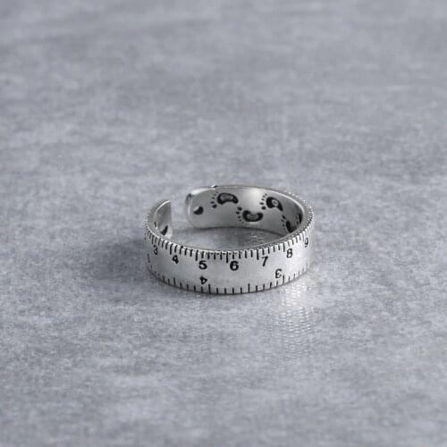 New Charming Ruler Finger Ring for Women Vintage Boho Knuckle Party Rings Gothic Punk Jewelry Gifts for Girls