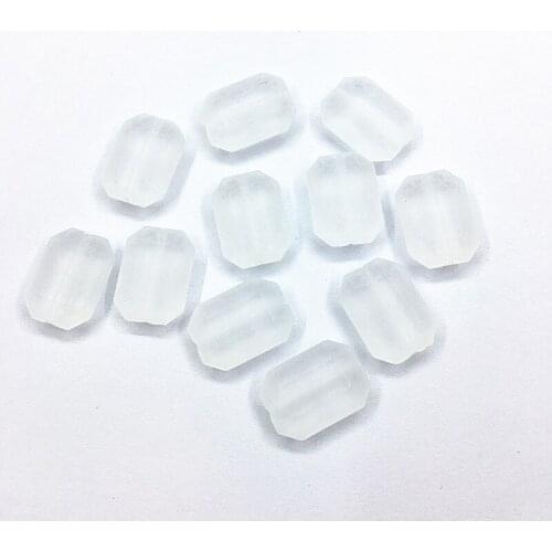 New arrival! 18x13mm 460pcs Acrylic Clear cuboid Frosted beads for Headdress accessories Earrings parts,hand Made Jewelry DIY