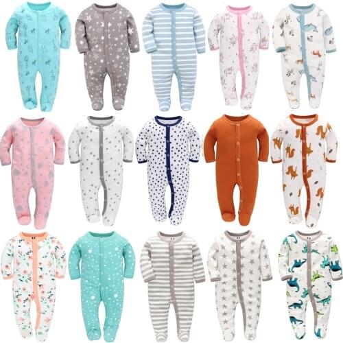 Baby Boy Clothes Multi-Piece Cotton Newborn Baby Romper Boy Girl Clothes Full Sleeve Jumpsuit Baby Pajamas Cartoon