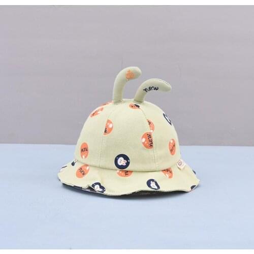 LDSLYJR 2021 new style Cartoon rabbit Bucket Hat Fisherman Hat outdoor travel hat Sun Cap Hats for child boy and girl 04