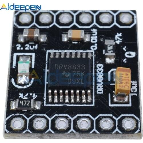 DRV8833 2-Channel DC Motor Driver Module Board 1.5A 3V-10V H-Bridge 4-Wire Short Circuit Overcurrent Protection Stepper Motor