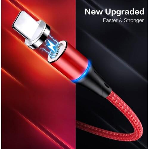 Hot 3A Fast Charging Magnetic USB Cable For iPhone Micro USB Type C Cable Magnet Charger Micro usb Cable For Samsung Xiaomi