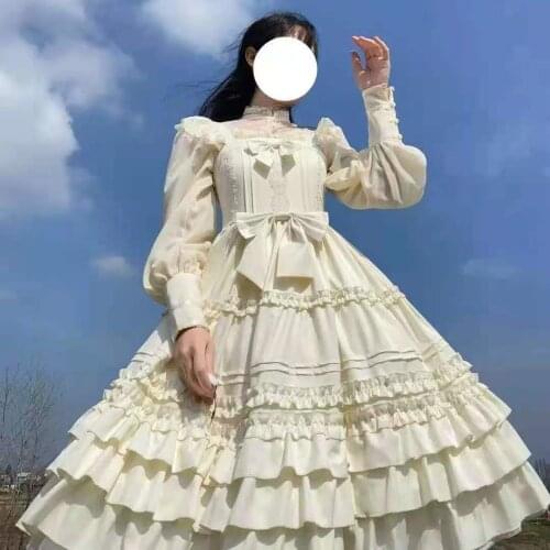 Sweet Lolita Jsk Dress Berlin Girl Kawaii Vintage Cake Dress Cute Princess Tea Party Suspender dress