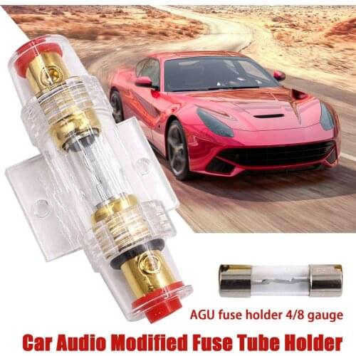 Waterproof Power Socket Small Blade Type Inline InLine Fuse Holders With 30A AGU Fuse Auto Car Replacement Fuses Length