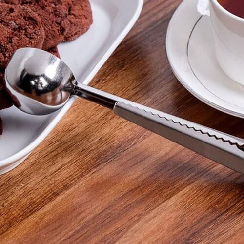 050 Multifunctional stainless steel spoon sealing clip coffee spoon milk powder spoon, food bag clip, sealing clip 17.5*2cm
