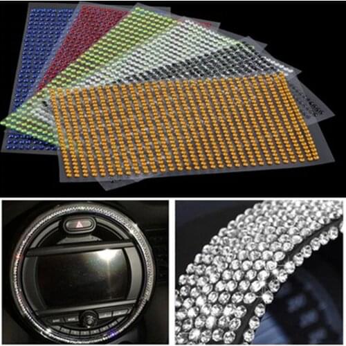 1 Sheets 3mm Self Adhesive Resin Diamonds for Phone Case Decoration Scrapbooking Bling Rhinestone Self Adhesive Stickers Silver