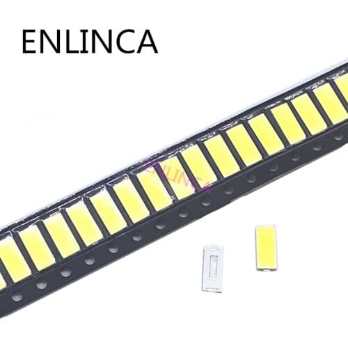 100pcs LED Backlight 1W 7030 6V Cool Cold White TV Application Smd 7030 Led Cold White 120lm 7.0*3.0*0.8mm