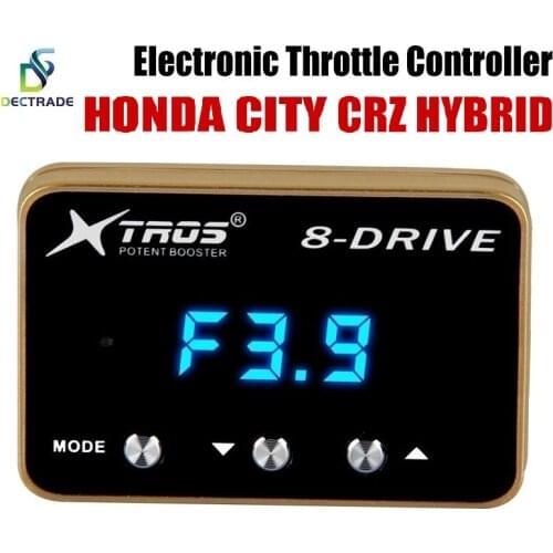 Dectrade Car Electronic Throttle Controller Racing Accelerator Potent Booster For Honda City CRZ Hybrid Tuning Parts 8 Drive