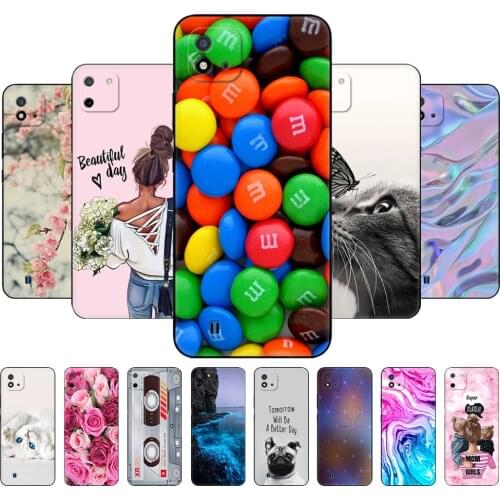 For Realme C11 2021 2020 Case Soft Silicon Back Cover For OPPO RealmeC11 C 11 Phone Case RMX3231 RMX2185 6.5inch black tpu case