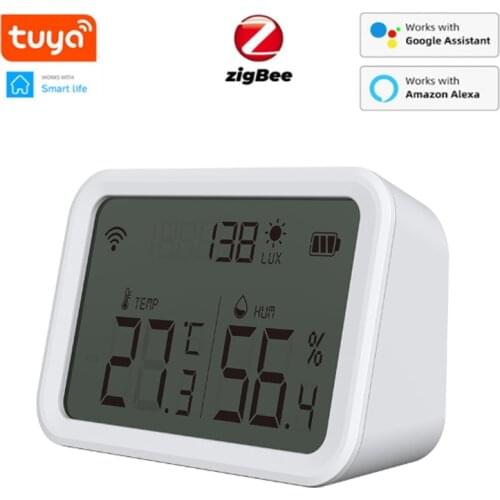 NEO Tuya Zigbee Temperature And Humidity Sensor With LED Screen Works With Google Assistant And Tuya Zigbee Hub Smart Home