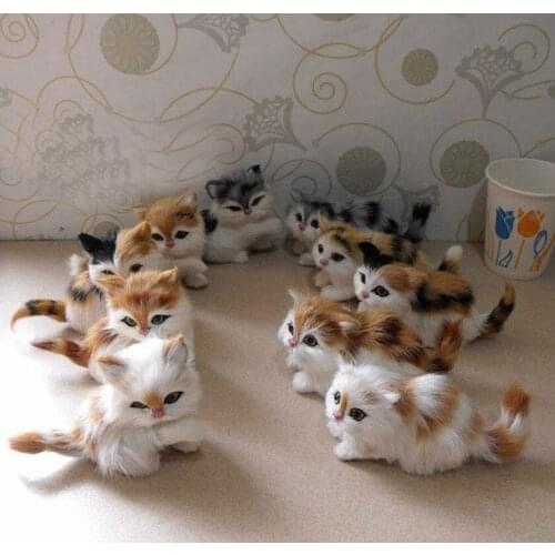 Simulation Animal Plush Cat DIY Headband Headwear Craft Materials Costume Gift Decor Christmas Halloween