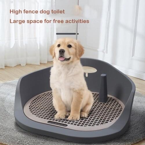 Pet Potty Indoor Simple Size Toilet For Dogs Flat Grid With Column Dog Toilet Available Dog Supplies