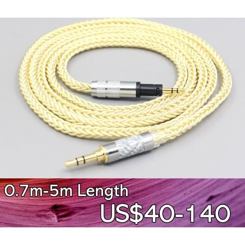 LN007651 8 Core Gold Plated + Palladium Silver OCC Cable For Sennheiser Momentum 1.0 2.0 Earphone Headset Headphone