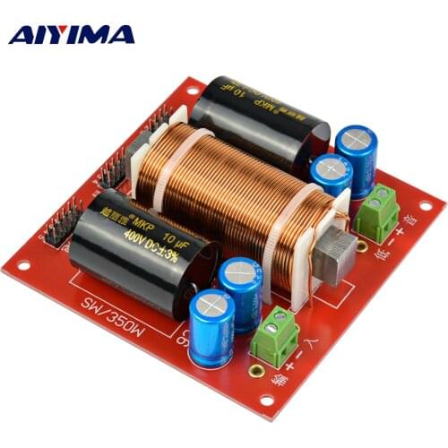 AIYIMA Multifunction Divider Crossover Filter 350W Audio Speaker Mid-bass Bass SubWoofer Frequency Divider DIY For Home Theater