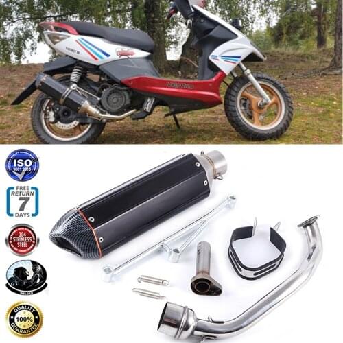 Motorcycle Scooter GY6 125cc 150cc contact middle pipe muffler exhaust Full System Slip On 157qmj 152qmi 4 Stroke engine