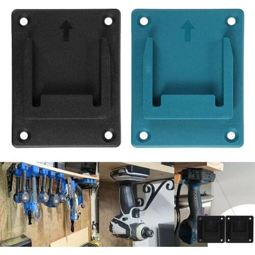 2Pcs Wall Mount Storage Mount-bracket Machine Holder Fixing Devices Electric Tool Fit For Makita 18V/LXT Bosch 18V