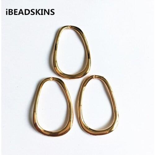 New arrival! 33x22mm 100pcs/lot gold color zinc alloy drop geometrical shape charm connector for jewelry DIY ( as shown)