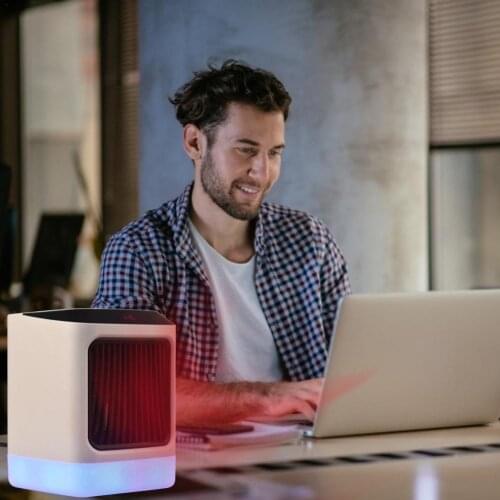 New Desktop Portable Smart Heater Mini Intelligent Remote Control Timing Colorful Night Light Home Heater