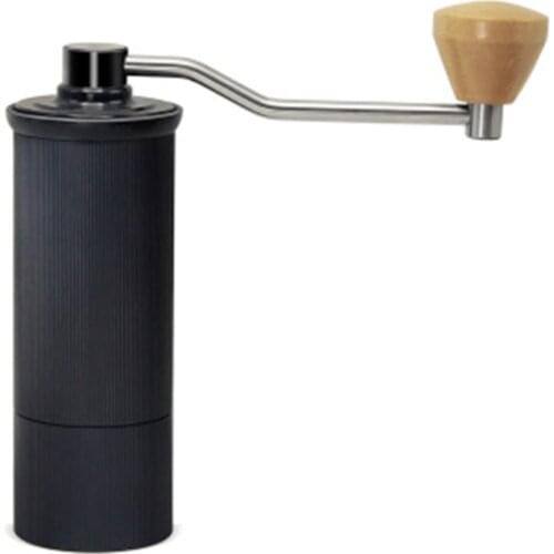 Portable Coffee Grinder Aluminum Manual Coffee Mills Black Handmade Mini Espresso Milling Machine for Office Kitchen Travel Gift