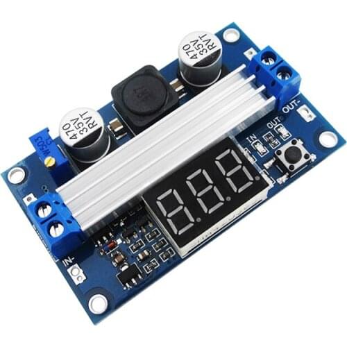 1pcs 100W DC DC-DC 3~35V to 3.5~35V LTC1871 Booster step up module Converter Regulated Power Supply+VoltMeter