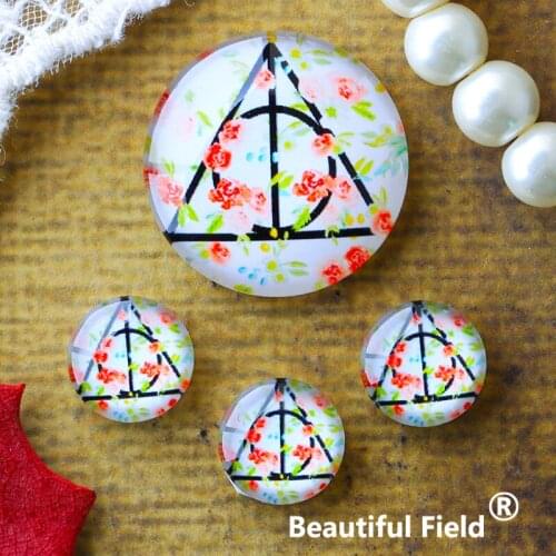 12mm 25mm 14mm 16mm 18mm 20mm Photo Glass Cabochons Round Cameo Set Handmade Settings Stone Magic SF1147