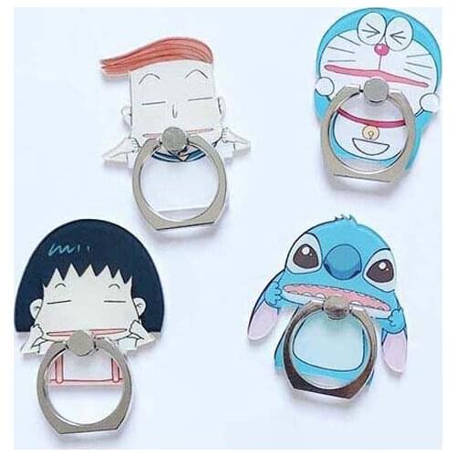 Universal Mobile Phone Holder Acrylic Finger Ring Holder Cute Cartoon Anime Phone Ring Holder Phone Stand Support For All Phone