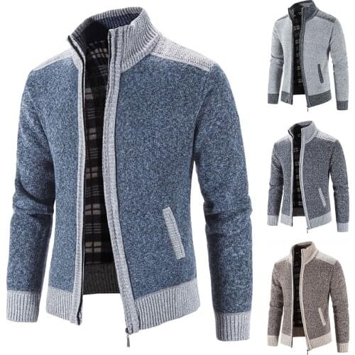 Amazon Foreign Trade New Product 2021 Autumn New Product Mens Color Matching Raglan Collar And Velvet Thick Coat chaquetas