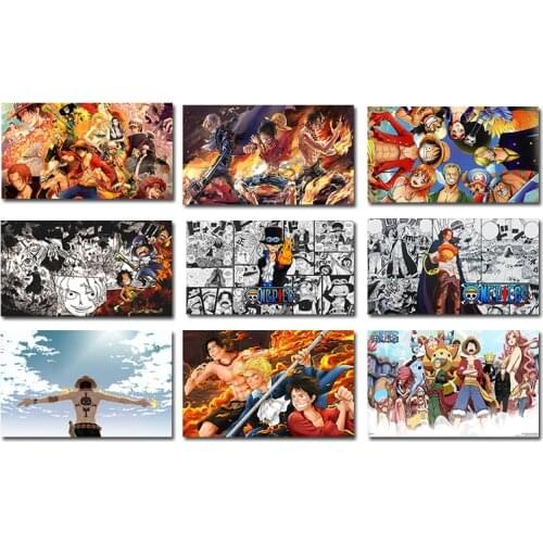 Japanese Anime One Piece Luffy Cartoon Poster Prints Cuadros Art Decoration Mural Home Kids Room Wall Decor Canvas Painting