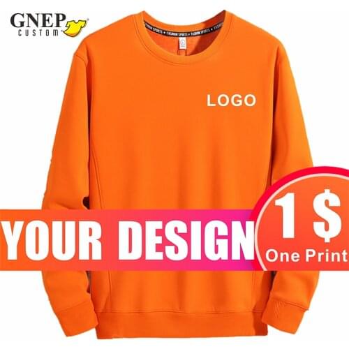 Winter Thick Plus Velvet Sweatshirt Custom Harajuku Style Solid Color Pullover Cheap Embroidered Logo Fashion Warm Couple Jacket