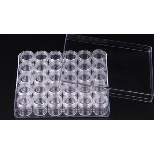 6 Grams 30 Sets Of Transparent Plastic On The bottle Single Bottle PS Material Beaded Cosmetics Bottled 13.7*16.2*3.5cm