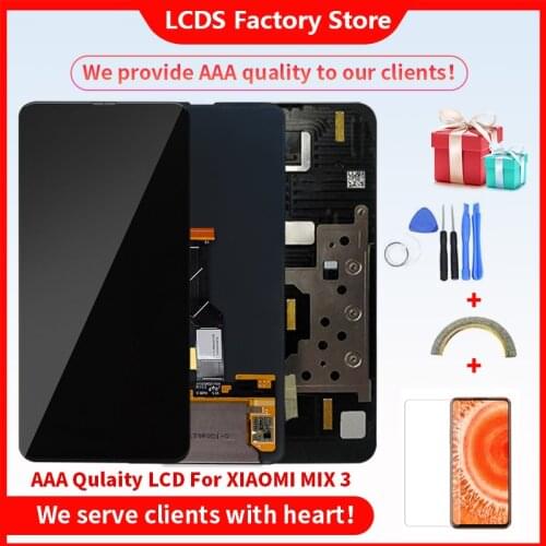 AAA Quality AMOLED With Frame For Xiaomi MIX 3 LCD Display Screen For Xiaomi MIX 3 LCD With Frame Screen Display 10-Touch