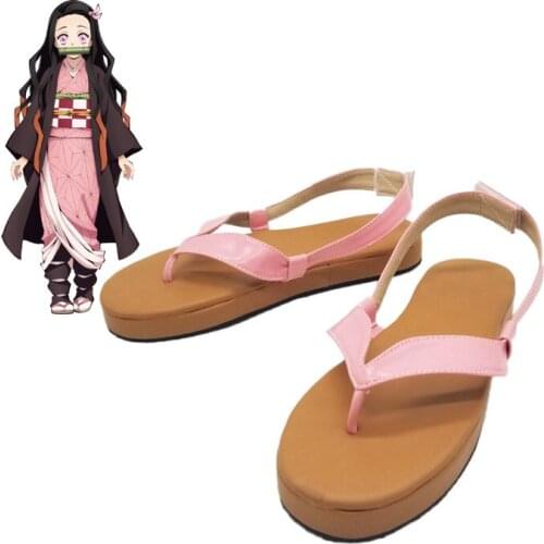 Anime Demon Slayer Kimetsu no Yaiba Kamado Nezuko cosplay shoes custom made